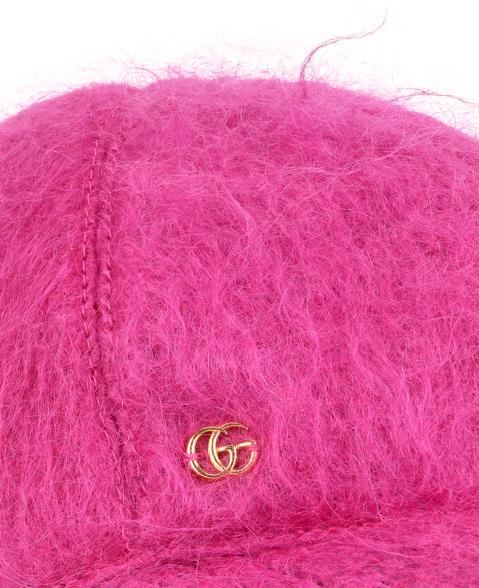 Gucci GG Baseball Cap, &pound;150, Accessories, Pink, Mohair, Other view